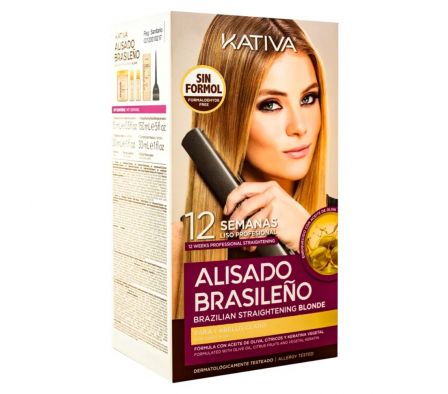 KATIVA KIT ALISADO BRASIL STRAIGH BLONDE