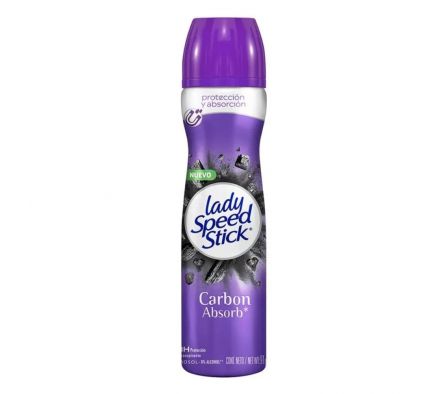 LADY SPEED STICK DESODORANTE SPRAY FEM CARBON ABSORB 91GR