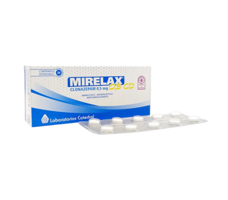 MIRELAX 0,5 MG CAJA X 30 COMP BIRRANURADOS DISPER