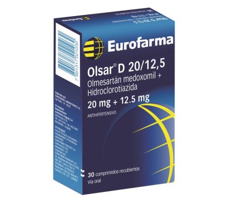 OLSAR D 20-12.5 MG CAJA X 30 COMP
