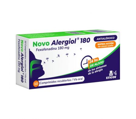NOVO ALERGIOL 180MG COMP. CAJA X 10