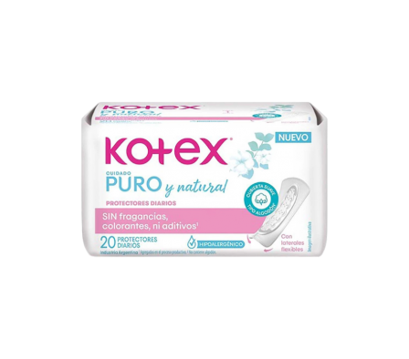FL KOTEX PURO Y NATURAL PROT DIARIO ULTRAFLEX X20