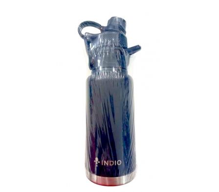 INDIO HOPPIE ACERO INOX 950 ML FRIO/CALOR SIN SILICONA AZUL