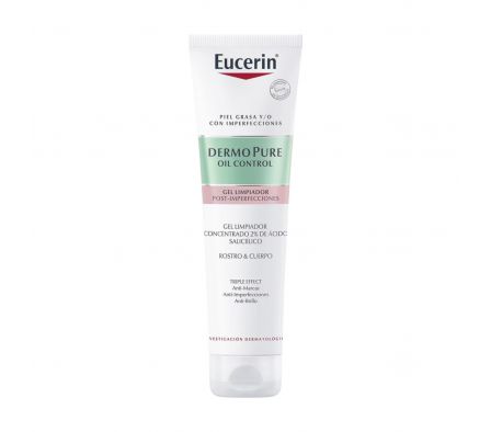 EUCERIN FACE DERMOPURE TRIPLE EFFECT GEL LIMPIADOR 150 ML