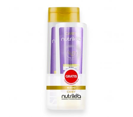 NUTRILEA PACK SHAMPOO 340 ML + ACONDICIONADOR 190 ML ACIDO HIALURONICO DE REGALO