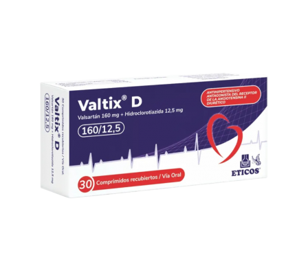VALTIX D160/12.5 MG CAJA X 30 COMP REC