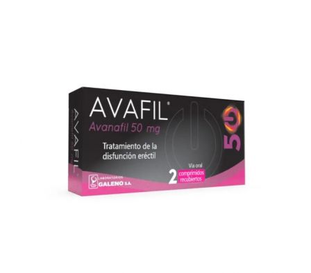 AVAFIL 50 MG CAJA X 2 COMP