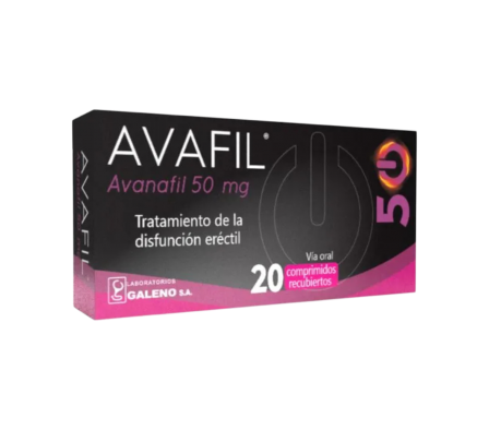 AVAFIL 50 MG CAJA X 20 COMP