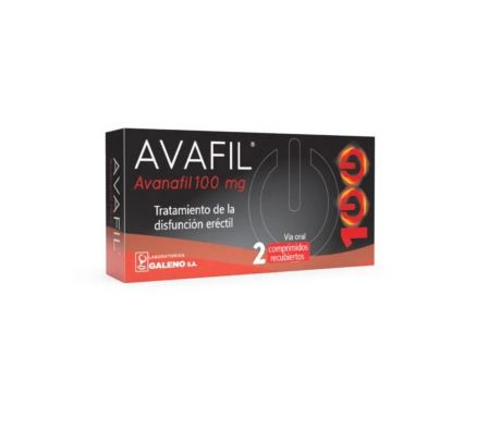 AVAFIL 100 MG CAJA X 2 COMP