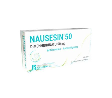NAUSESIN 50 MG CAJA X 10 COMP