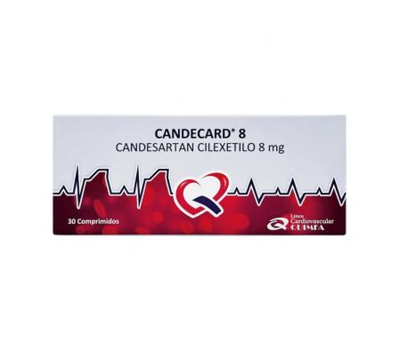 CANDECARD 8 MG CAJA X 30 COMPIMIDOS