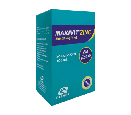 MAXIVIT ZINC JARABE FRASCO X 100 ML