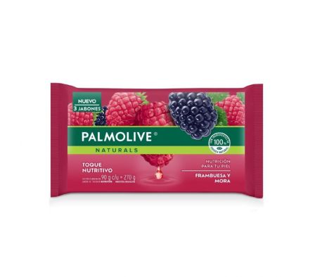 PALMOLIVE JABON FRAMBUESA Y MORA 3X90 GR