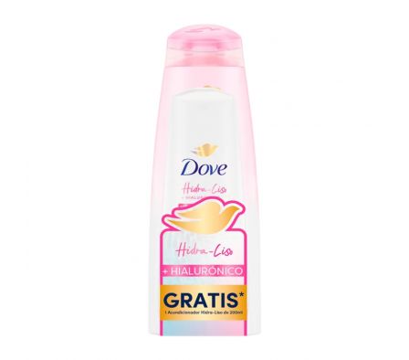 DOVE SH HIDRA LISO 6X400ML+ACO 2OO