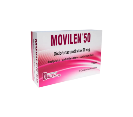 MOVILEN 50 MG CAJA X 20 COMP REC.