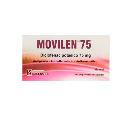 MOVILEN 75 MG CAJA X 20 COMP. REC