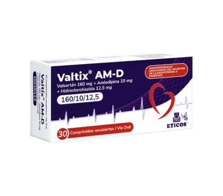 VALTIX AM D 160/10/12.5 MG CAJA X 30 COMPROMIDOS