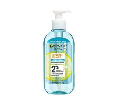 GARNIER SKINACTIVE EXPRESS ACLARA  GEL LIMPIADOR 200ML