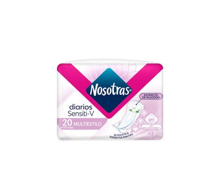 NOSOTRAS PROTECTOR .DIARIO MULTIESTILO SENSITIBE 18X20