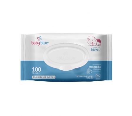 BABY  BLUE TOALLITAS HUMEDAS 100 UNI
