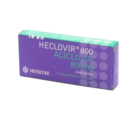 HECLOVIR 800 MG CAJA X 5 COMP