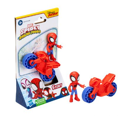 MARVEL SAF 2.5" SPIDEY SOBRE MOTO