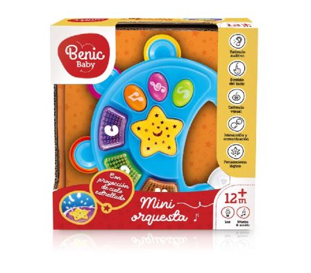 ORILAT BENIC PANDERETA CON LUZ Y SONIDO
