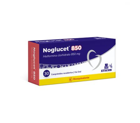 NOGLUCET 850 MG CAJA X 30 COMPRIMIDOS