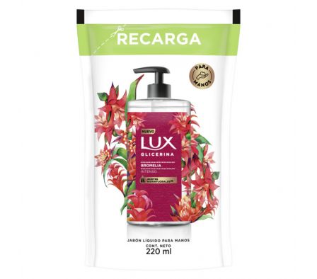 LUX JABON LIQ  GLIC BROMELIA REFL 12 X 220 ML