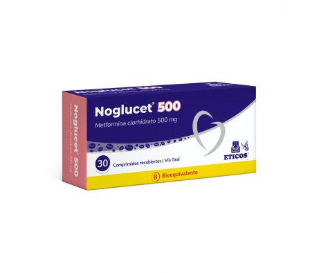 NOGLUCET 500 MG CAJA X 30 COMPRIMIDOS