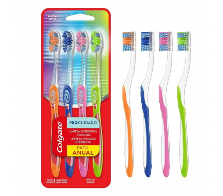 COLGATE CEPILLO DENTAL 4 PACK