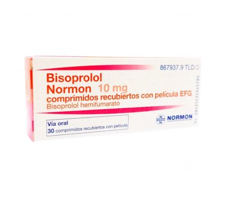 BISOPROLOL 10 MG CAJA X 30 COMPRIMIDOS