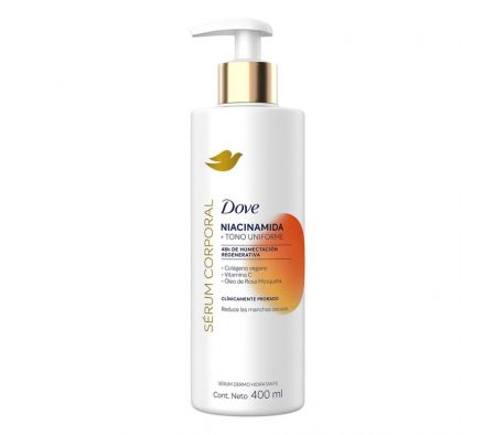 DOVE SER CORP TONO UNIF NIACI 400ML