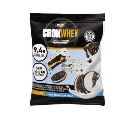 CROKWHEY COOKIES AND CREAM LANDERFIT CAJA DE 10 UNIDADES