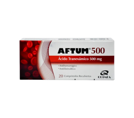 AFTUM 500 MG CAJA X 20 COMPRIMIDOS