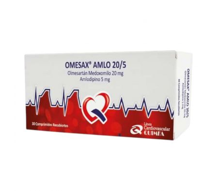 OMESAX AMLO 20/5 MG CAJA X 30 COMPRIMIDOS