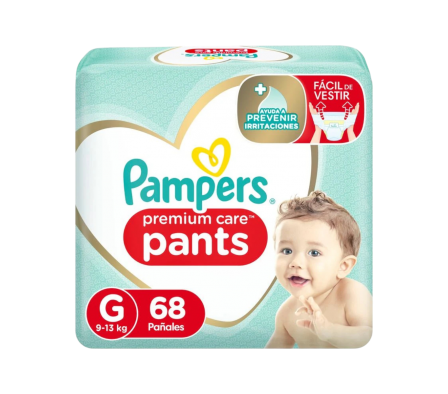PAMPERS PREMIUM CARE PANTS GDE 68UNI