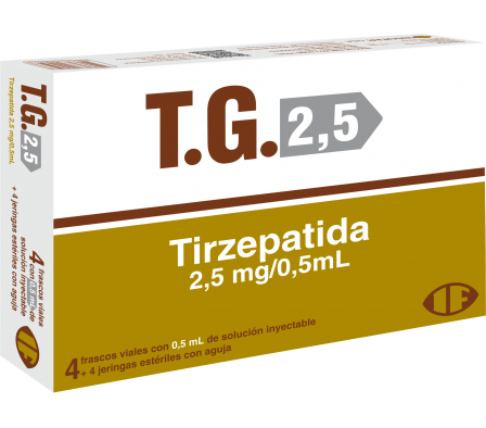T.G.2.5 MG INYECTABLE 0,5 ML 4 JERINGAS