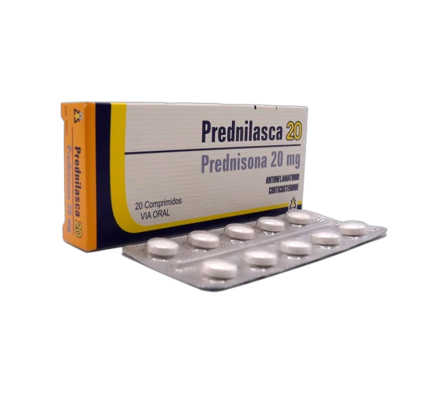 PREDNILASCA 20 MG CAJA X 20 COMPRIMIDOS