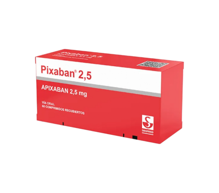 PIXABAN 2.5 MG CAJA X 60 COMPRIMIDOS