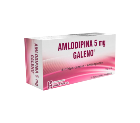 AMLODIPINA 5 MG GALENO CAJA X 40 COMP