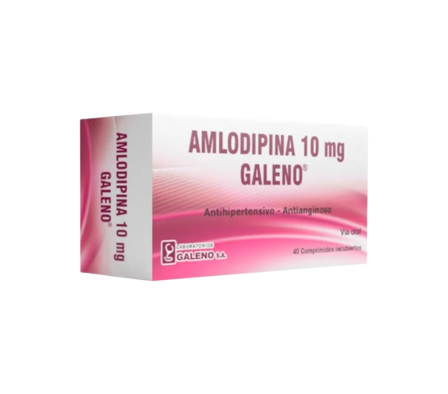 AMLODIPINA 10 MG GALENO CAJA X 40 COMP
