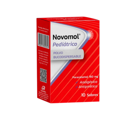 NOVOMOL PEDIATRICO POLVO CAJA X 10 SOBRES