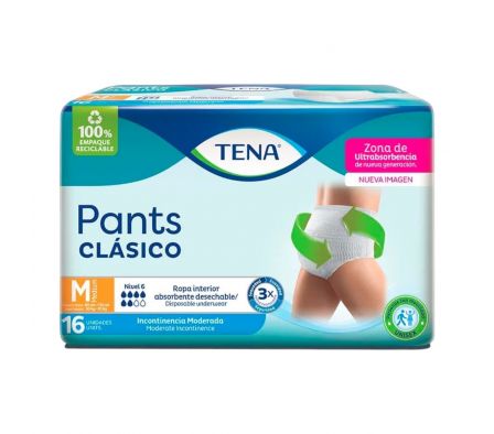 TENA PANAL PANTS CLASICO MEDIUM 4X16