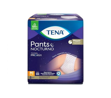 TENA PANAL PANTS NOCTURNO MEDIUM 6X8