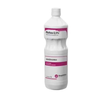riohex  0,5% sol. alcoholica fco x 1000 ml