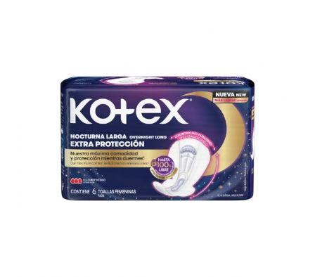 KOTEX TOALLA FEMENINA KOTEX NOCTURNA C/A 42X6 3D