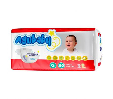AGUBABY PANAL G X 60 UNIDADES
