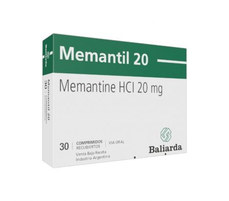 MEMANTIL 20 MG CAJA X 30 COMPRIMIDOS.