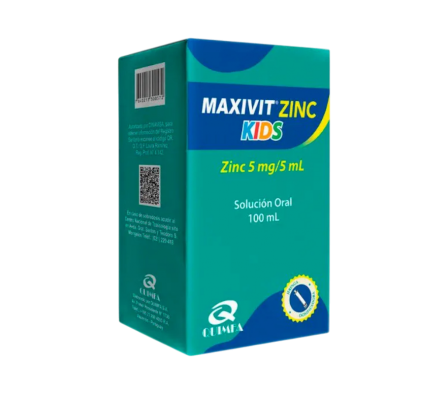 MAXIVIT ZINC KIDS JARABE FRASCO X 100 ML